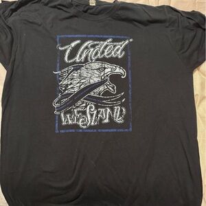 Next Level Apparel Black Graphic Tee with Eagle Design